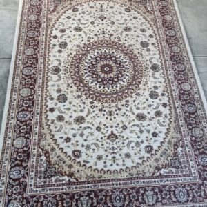 A persian carpet in the cleaning process